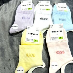 White and Blue Casual Socks Set of 5 great for kids back to school